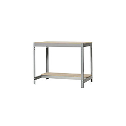 Simonrack Etabli 2 niveaux 850 Kg L. 910 x Ht. 842 x P. 610 mm KIT SIMONWORK BT0 900 GRIS FONCE/BOIS - 338100045906092 - Simonwork