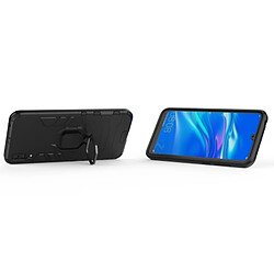 Wewoo Coque Housse de protection antichoc PC + TPU pour HuEnjoy 9, avec support d'anneau magnétique (Noir) pas cher