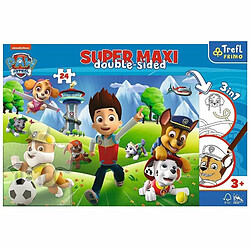 Acheter Trefl Primo - PAW Patrol, Les Aventures de Pat' Patrouille - 3en1 : Puzzle 24 Grands Eléments, Livre de Coloriage, Jeu avec des Eléments à Colorier, Puzzle