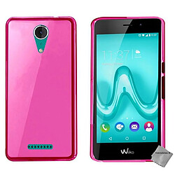 Htdmobiles Coque silicone gel fine pour Wiko Tommy 2 + film ecran - ROSE