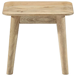 vidaXL Table basse 45x45x40 cm Bois de manguier massif