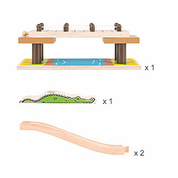 Bigjigs Rail Pont de corde Safari