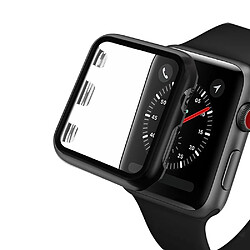 Coque en TPU cadre de placage noir pour votre Apple Watch Series 3/2/1 38mm