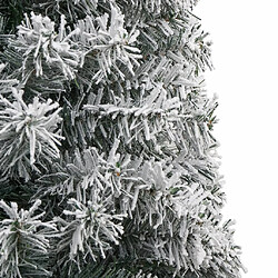 Avis vidaXL Sapin de Noël mince avec support et flocon de neige 270 cm PVC