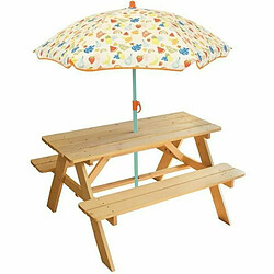 Table de pique-nique Fun House Fruity's 53 x 95 x 75 cm Parasol