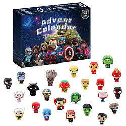 Universal Calendrier de l'Avent 2023, coffret de compte à rebours de Noël avec 24 poupées Avengers, pour garçons et filles de 6 ans et plus