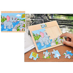 Universal Puzzles en bois pour enfants baby-wood cartoon véhicule animaux d'apprentissage des jouets éducatifs