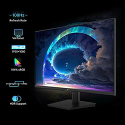 Moniteur de jeu KTC H24V13 23,8 pouces, panneau VA à taux de rafraîchissement élevé 1920 x 1080 16:9 100 Hz