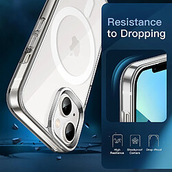 Avis Coque Silicone Transparente Compatible Magsafe + Verres Trempes X2 Pour iPhone 13 Mini Little Boutik®