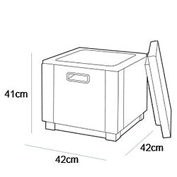 Keter Glacière Ice Cube Graphite pas cher