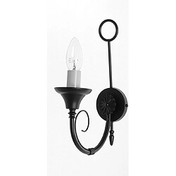 Impex Applique murale Classica Noir 1 ampoule 32,5cm