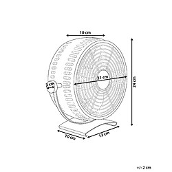 Avis Beliani Ventilateur de table RIBBLE Argenté