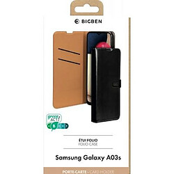 Acheter BigBen Connected Étui pour Galaxy A03s Folio Wallet Fermeture avec Languette Aimantée Noir