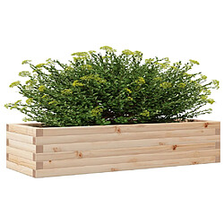 Avis vidaXL Jardinière 110x40x23 cm bois de pin massif