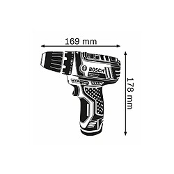 Perceusevisseuse sans fil Bosch GSR 12V15 12 V 2 batteries 20 Ah chargeur