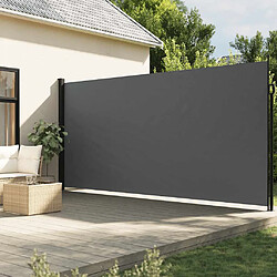 vidaXL Auvent latéral rétractable anthracite 200x500 cm