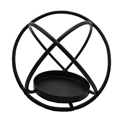 10xGeometric Candle Holder Hollow Tea Light Light W / Cup Black pas cher