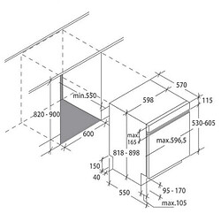 Lave-vaisselle 60cm 13 couverts 46db intégrable avec bandeau - cdsn 2d350pb - CANDY pas cher