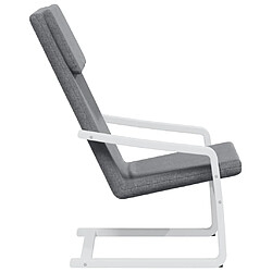 Acheter vidaXL Chaise de relaxation Gris foncé Tissu