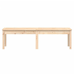 Avis vidaXL Banc de jardin à 2 places 159,5x44x45 cm bois massif de pin