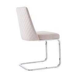 Avis ComfortXL Ensemble De 6 Chaises De Salle À Manger En Velours, Beige