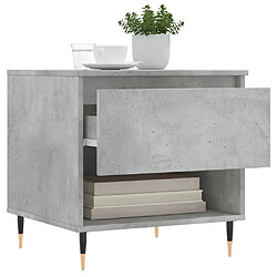 Acheter Maison Chic Table basse,Table Console Table d'appoint, Table pour salon gris béton 50x46x50 cm bois d'ingénierie -MN51593