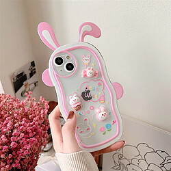 GUPBOO Étui pour iPhone11ProMax Candy Ice Cream Bunny Girl Coque de téléphone transparente souple