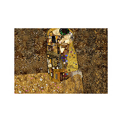 Artgeist Papier peint - Klimt inspiration - Golden Kiss [350x245]