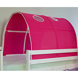 Decoshop26 Tunnel pour lit enfant superposé tente accessoires rouge 90x70x100cm APE06032