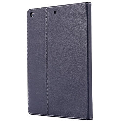 Etui en PU avec support bleu pour votre Apple iPad 10.2 (2019)