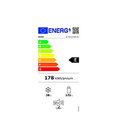 Réfigérateur combiné intégrable54cm 210l statique blanc - SJTE210T0XS - SHARP