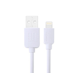 Wewoo Câble blanc pour iPhone X / 8 & 8 Plus / 7 & 7 Plus / 6 & 6s & 6 Plus & 6s Plus / iPad 2m haute vitesse Lightning à USB Sync et de chargement,