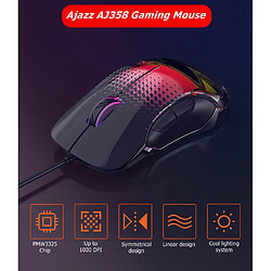 Universal Souris légère pour gamer, ordinateur portable FPS LOL PUBG CSGO 7 DPI ABS PC | Mouse (noir)