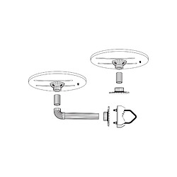 Acheter Antenne Omnidirectionnelle VHF UHF FM Extérieur T4 DVB-T DVB-T2 HD 33dB à 40 dB 5/12V Blanc – Bateau Caravane Camping Car