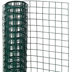 Nature Grillage métallique carré 0,5 x 2,5 m 13 mm Vert