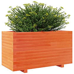 Avis vidaXL Jardinière cire marron 90x40x49,5 cm bois de pin massif