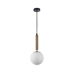 Luminaire Center Suspension Ravena Verre,Acier Laiton