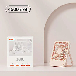 Avis (4500mah Bloom Pink) Petit Ventilateur de Bureau Portable JISULIFE Ventilateur De Table Ultra Silencieux Ventilateur De Refroidissement Rechargeable USB Avec Ventilateur de Bureaux à Vent Puissant à 4 Vitesses