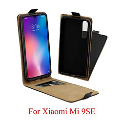 Wewoo Housse Coque Etui en cuir de style TPU à rabat vertical Business avec fente pour carte Xiaomi Mi 9 SE noir pas cher