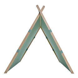 SUNNY Como - Tente Tipi Couleur VERTe, Chambre Bebe Tipi | Tipi Tente à partir de 2 ans | Tipi chambre, 100 % coton naturel | Tente de Jeu en bois FSC 100 % | Tipi Intérieur 107 cm x 123 cm