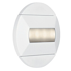 applique murale encastrée - aric baliz 1 - a led - 0.4w - 3000k - blanc - aric 5242