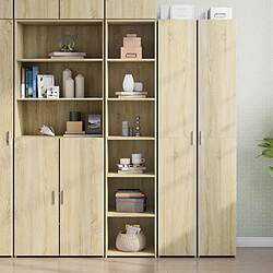 vidaXL Buffet haut chêne sonoma 40x41x185 cm bois d'ingénierie