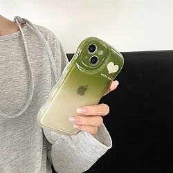 Avis GUPBOO Étui pour iPhoneXsMax Dégradé vert foncé niche d'amour étui pour téléphone portable transparent résistant aux chutes