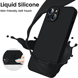 Coque Silicone Couleur Noire Pour iPhone 14 Little Boutik®