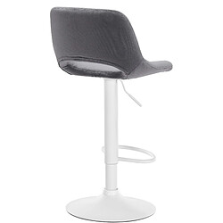 Avis Non Tabouret de bar Camden velours blanc