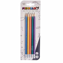 Pincello Ensemble de Crayons Multicouleur Gâteau Bois (12 Unités)