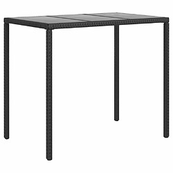 Acheter Maison Chic Salon de jardin 6 pcs + coussins - Mobilier/Meubles de jardin - Table et chaises d'extérieur Noir Résine tressée -MN51297