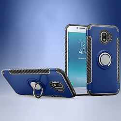 Wewoo Coque Étui de protection magnétique à 360 degrés avec anneau de rotation pour Galaxy J2 Pro 2018 bleu