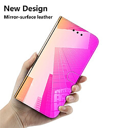 Wewoo Housse Coque Pour Huawei P Smart 2019 Étui en cuir à rabat horizontal imitant la surface du miroir avec support et fentes cartes et portefeuille et lanière couleur dégradée pas cher