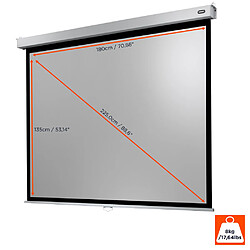 Ecran de projection celexon Manuel PRO PLUS 180 x 135cm